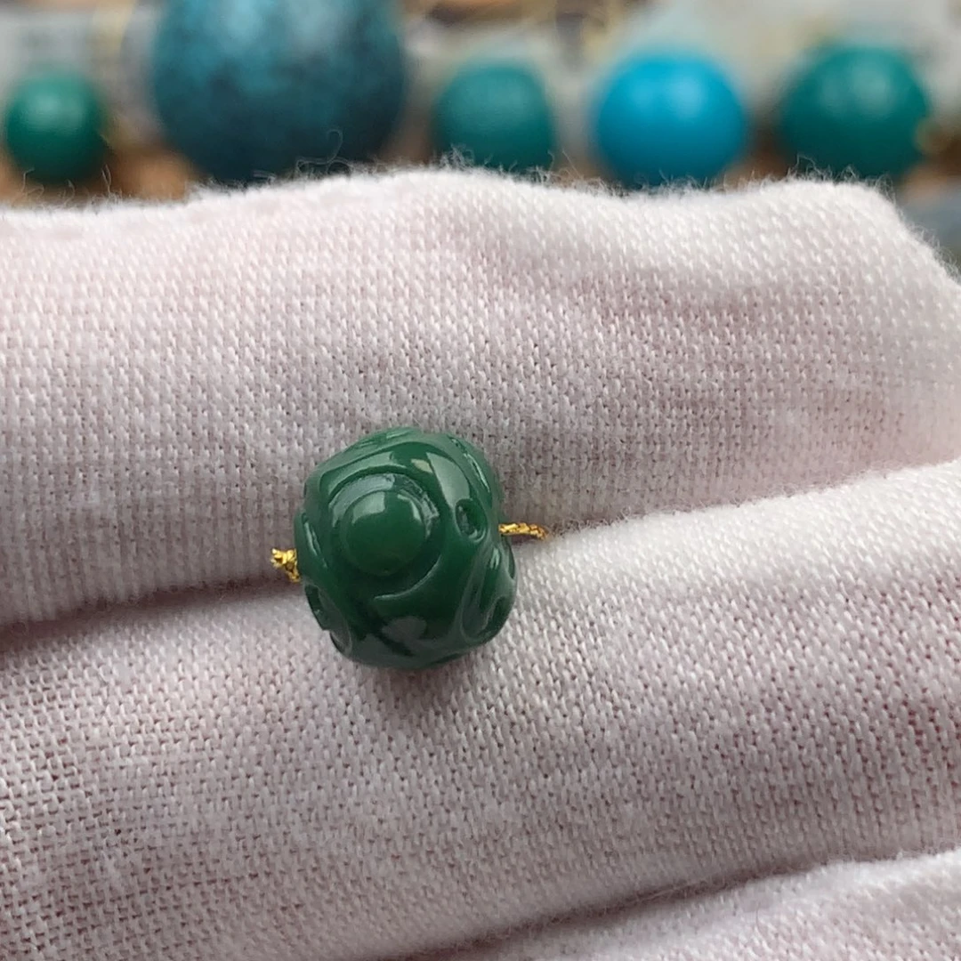 绿松石未镶嵌发饰9.4mm