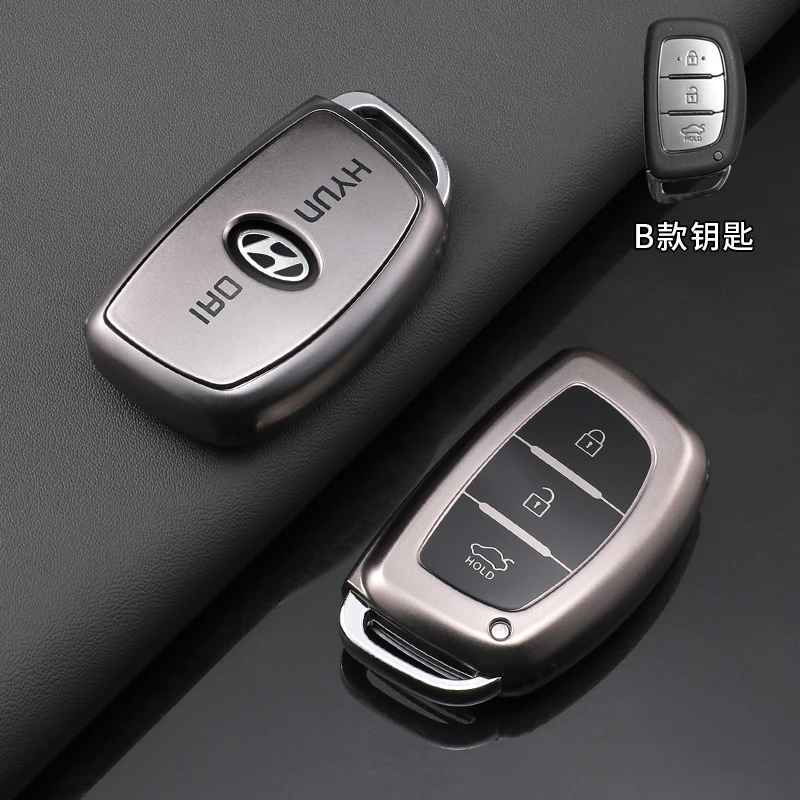 北京现代钥匙包ix35名图ix25朗动领动途胜索纳塔9伊兰特合金套扣