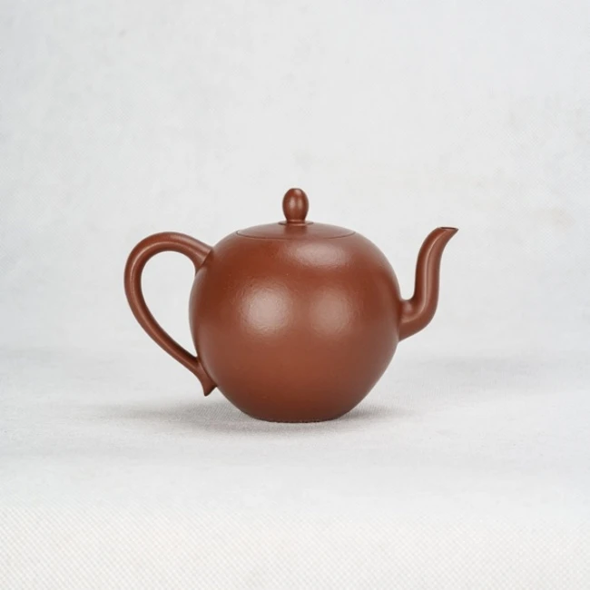 DLG水平壶紫砂壶朱泥；140cc【美人肩】宜兴高档中式手工原矿茶具