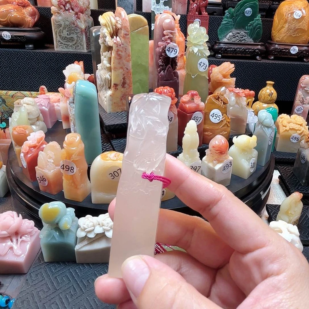 常***吖寿山石其他竹节仙鹤