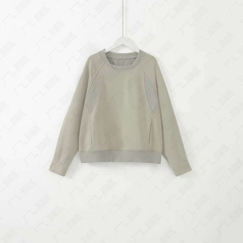 几里与麻 设计感拼接休闲卫衣 衣长56 胸围118 2062343