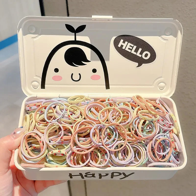 J儿童发圈头饰高弹力耐用不伤发宝宝发绳女童扎头发橡皮筋头绳