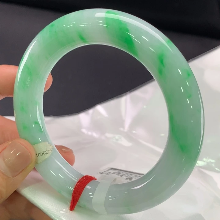 翡翠手镯未镶嵌圆条56