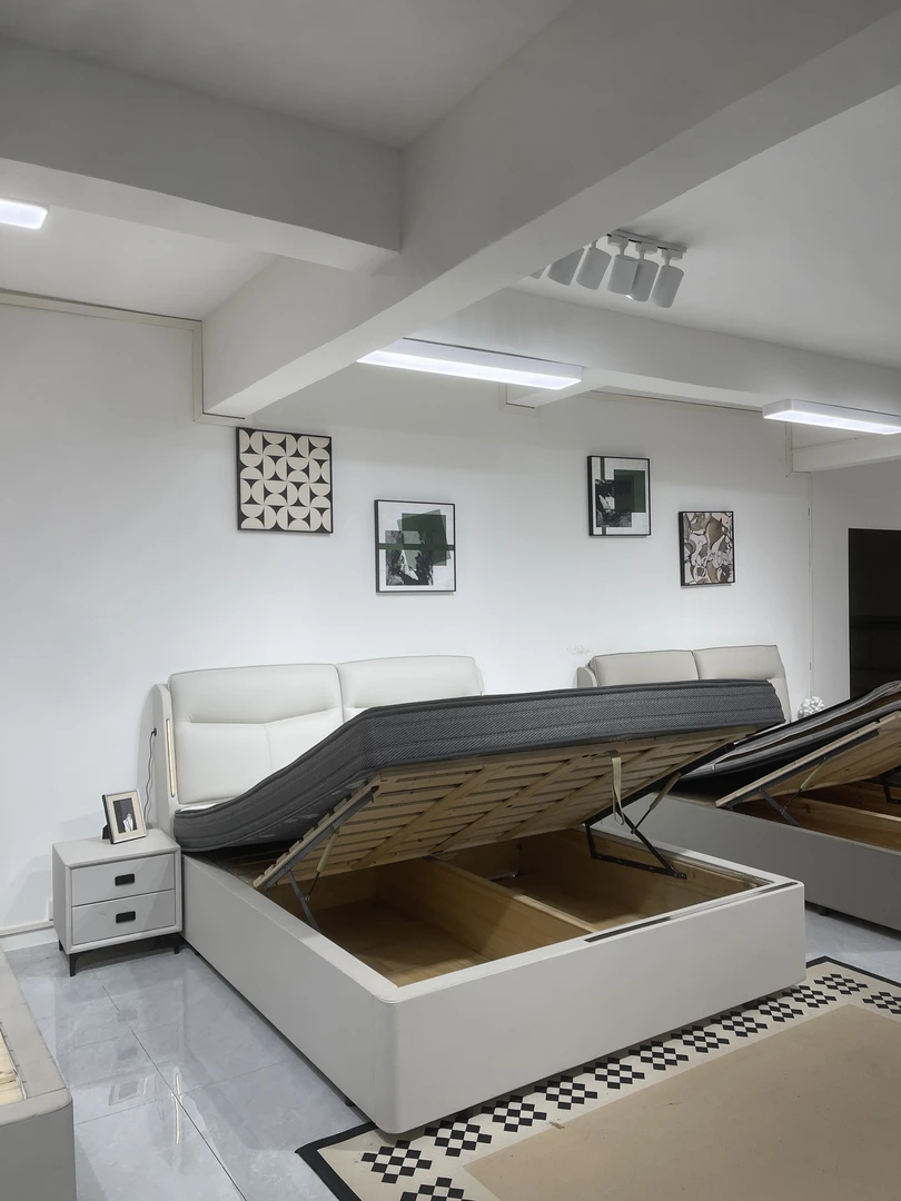 818【专属链接】新款头层牛皮储物高箱皮床简约主卧婚床轻奢大床