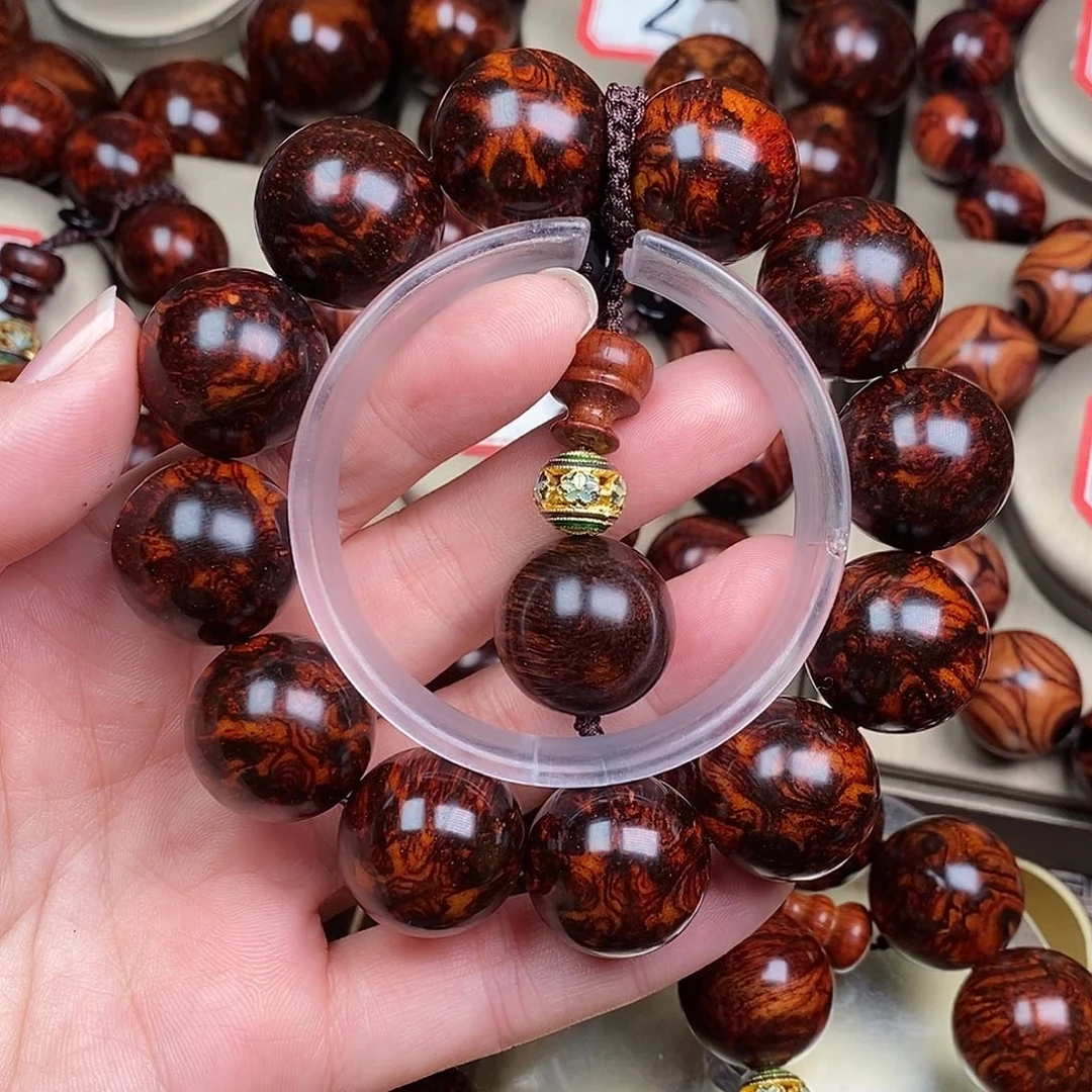 锅***样手串/手链花梨木类