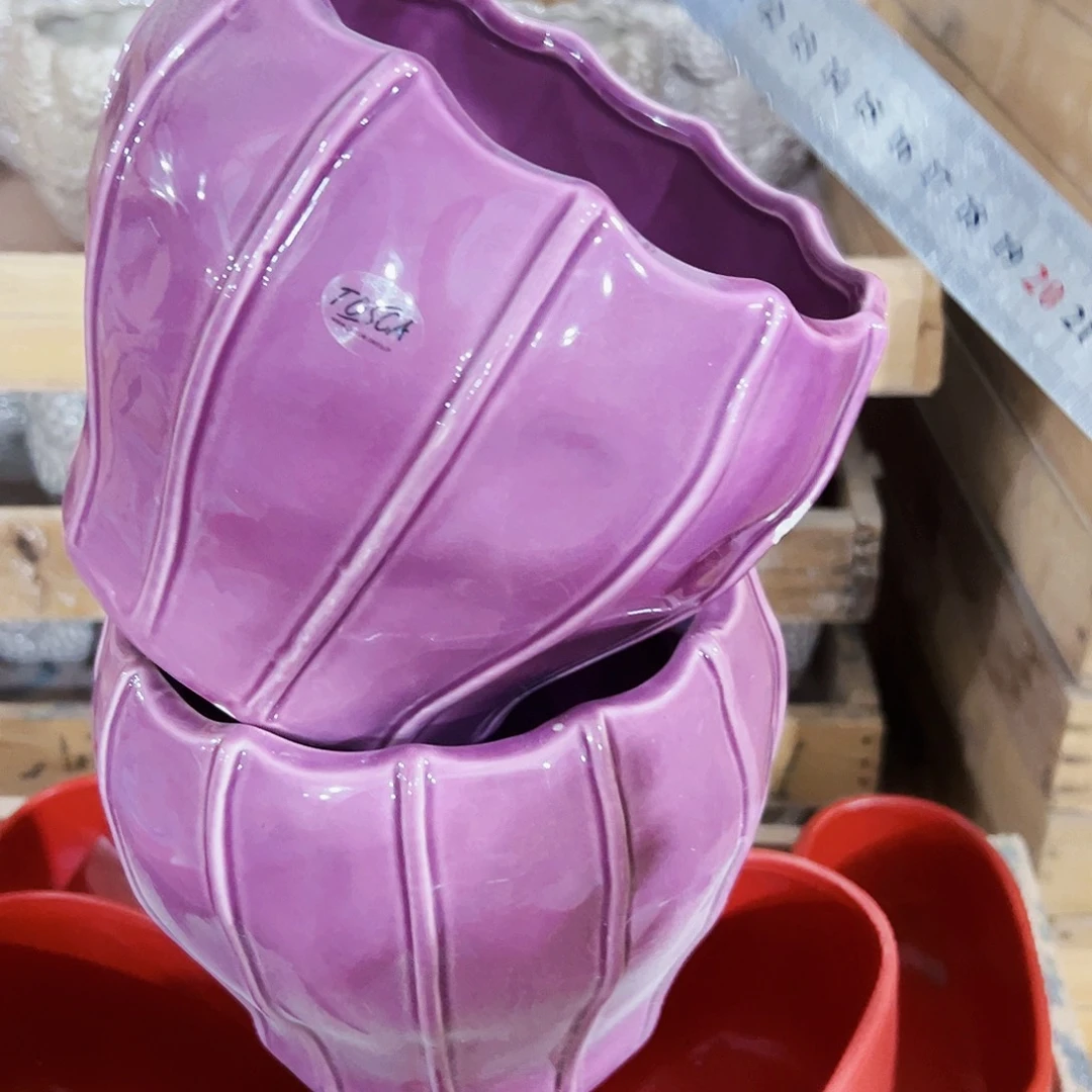 有孔外贸尾单陶瓷花盆凑单18米包邮