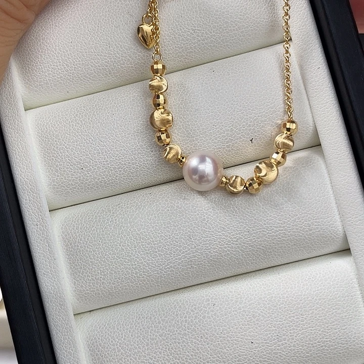 海水珍珠银S925镶嵌手绳