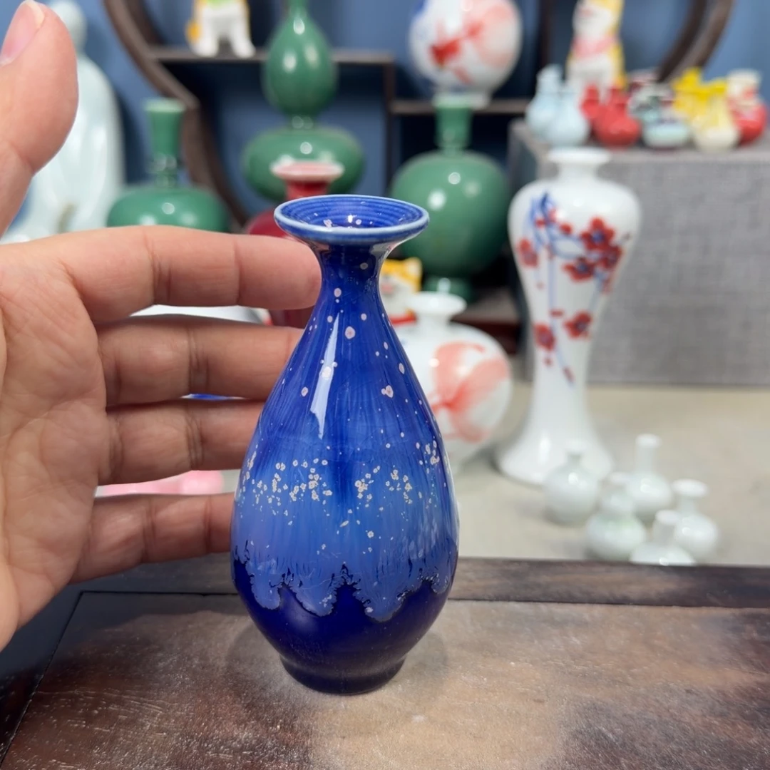 陶瓷手工小花器摆件