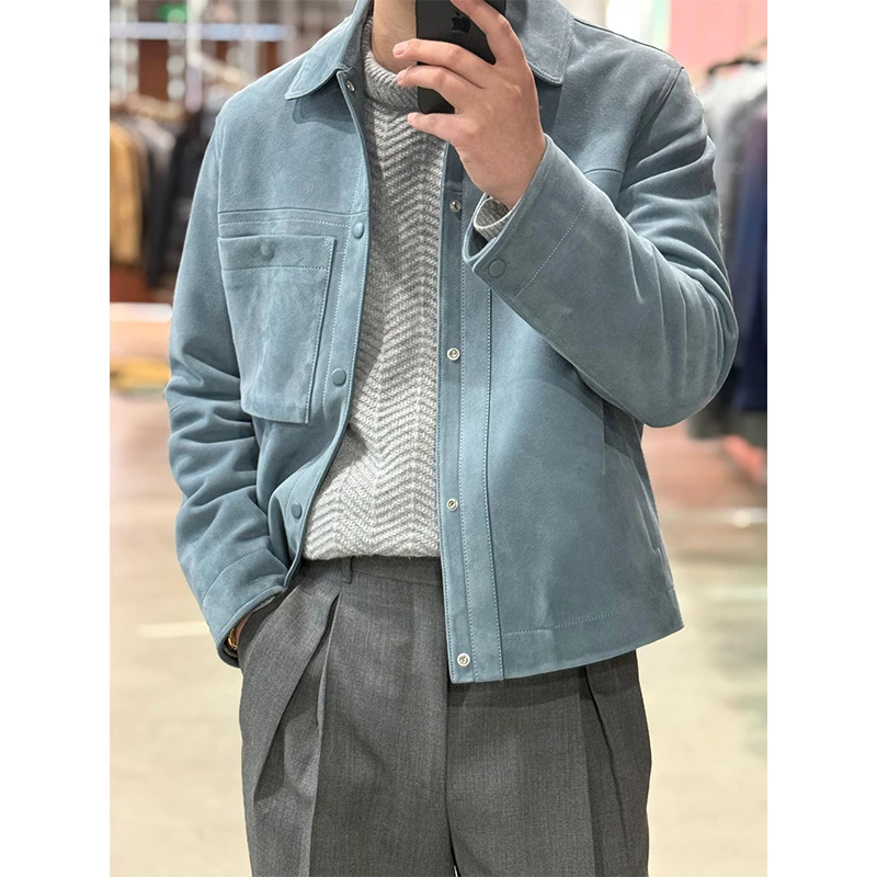 (高定)36000版“25早春限定 Metis丝绒小羊皮法式优雅公子衬衫夹克