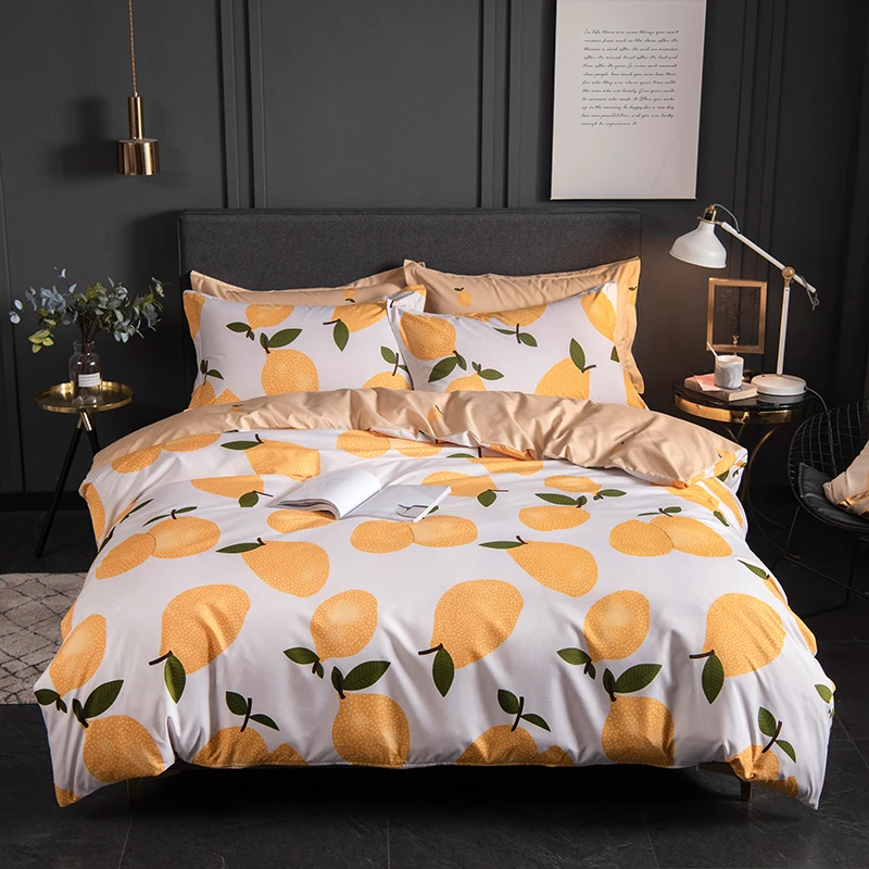 印花亲肤磨毛四件套