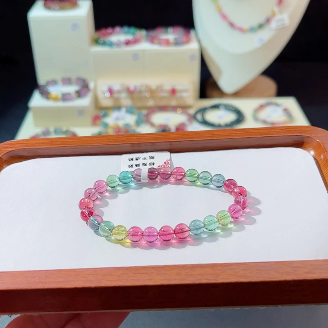 碧玺手串未镶嵌手串