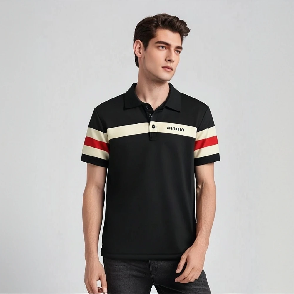 2025夏季翻领时尚百搭舒适透气POLO衫