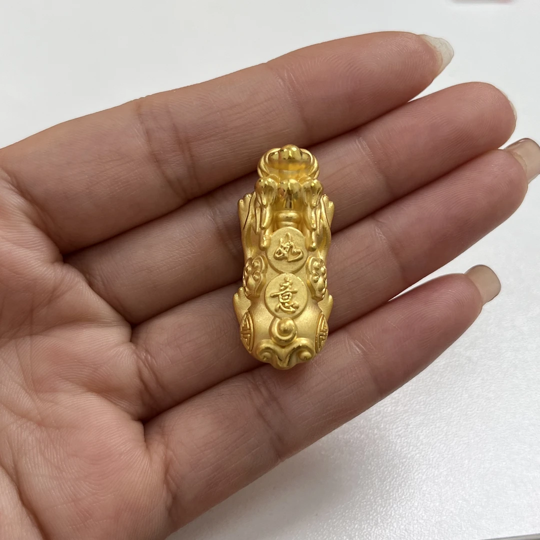 足金如意貔貅手串