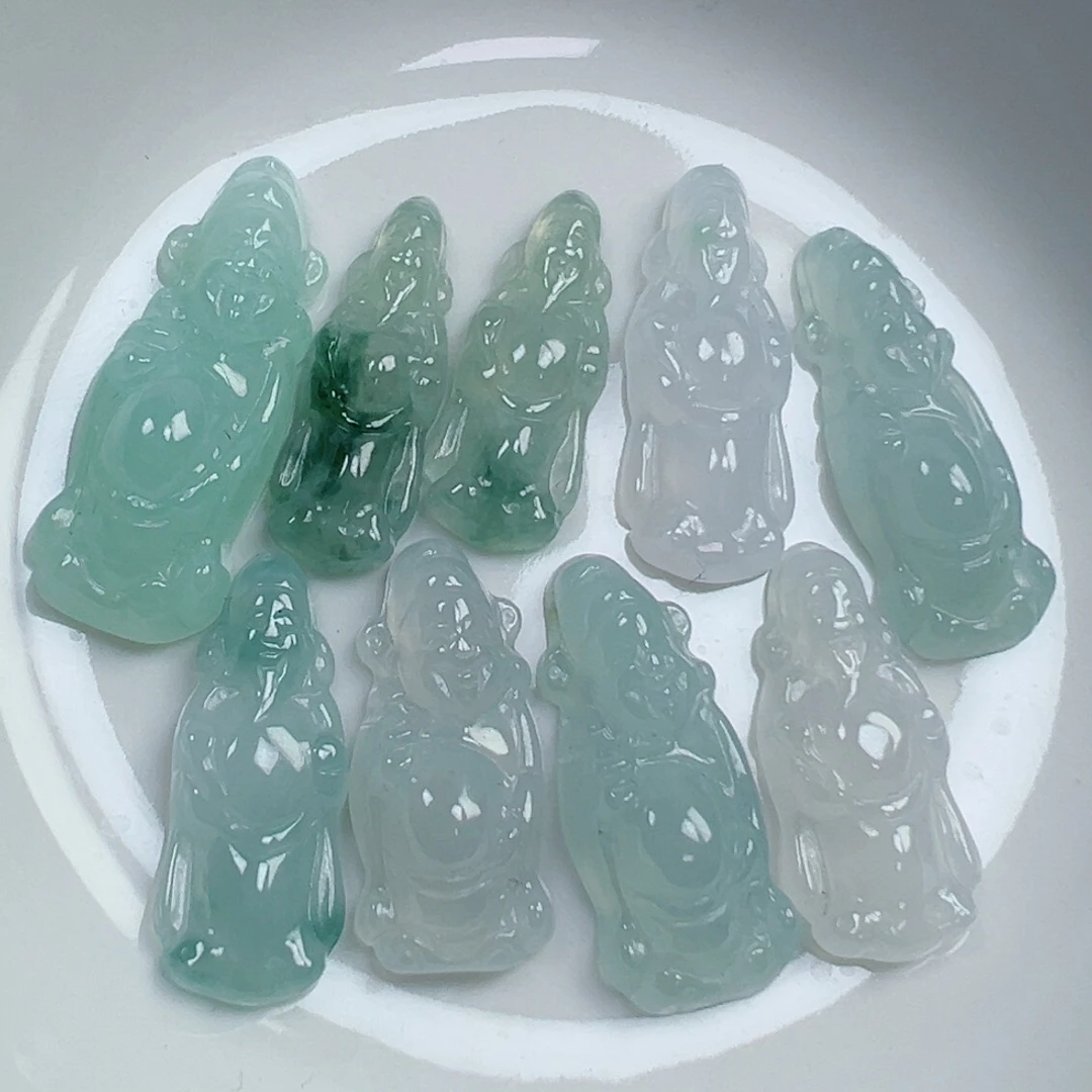 翡翠散珠翡翠冰透米爷爷