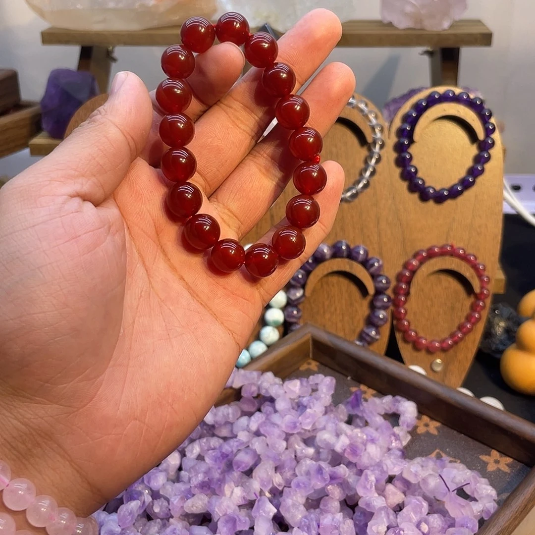 水晶未镶嵌手链纯天然玛瑙手串