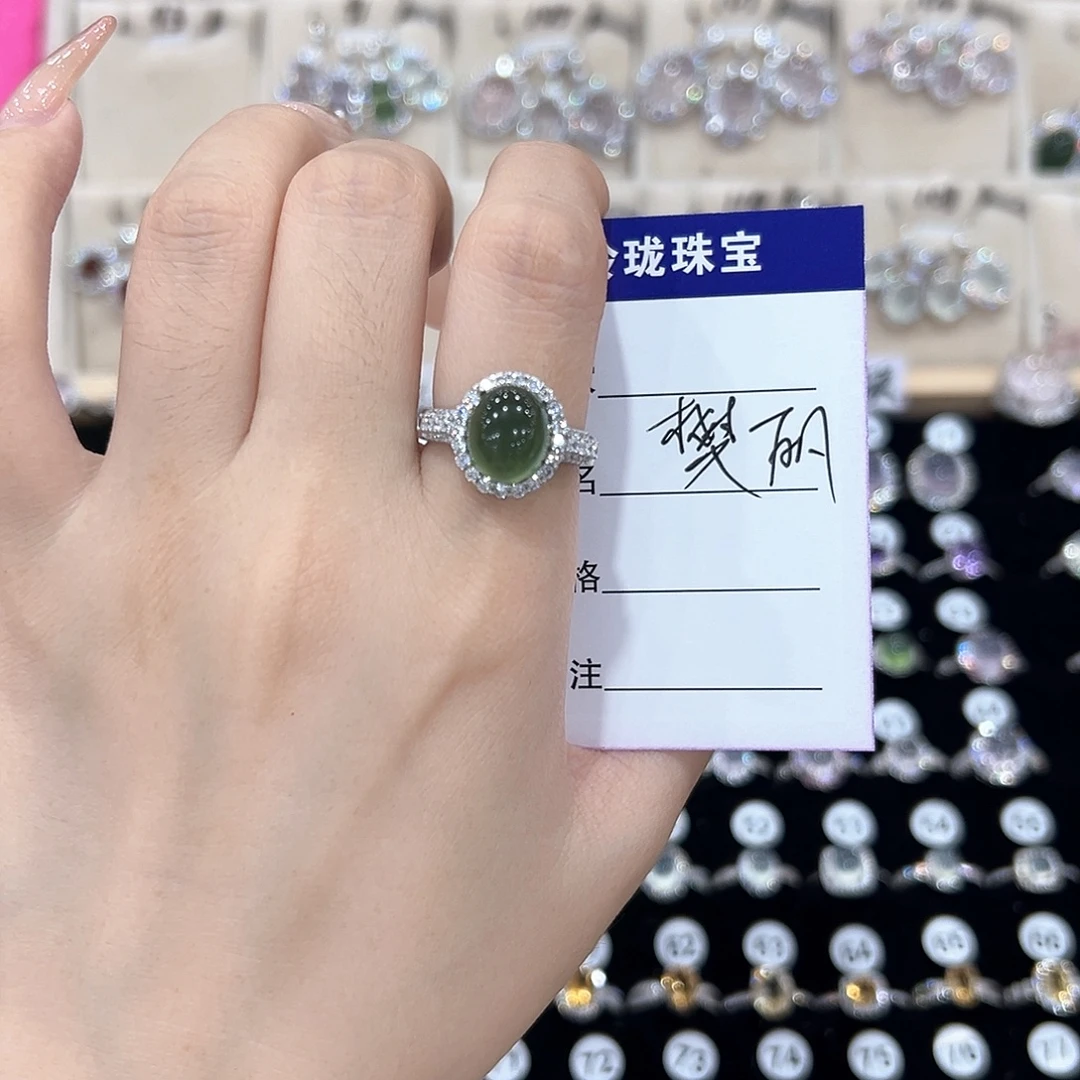 ****࿐戒指紫晶银S925镶嵌