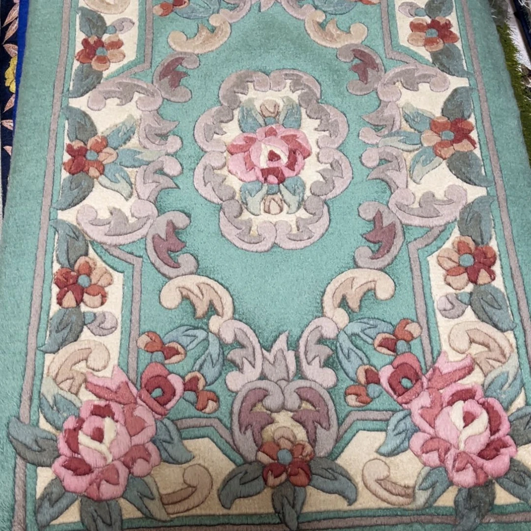 羊毛60×90纯手工羊毛入户门垫