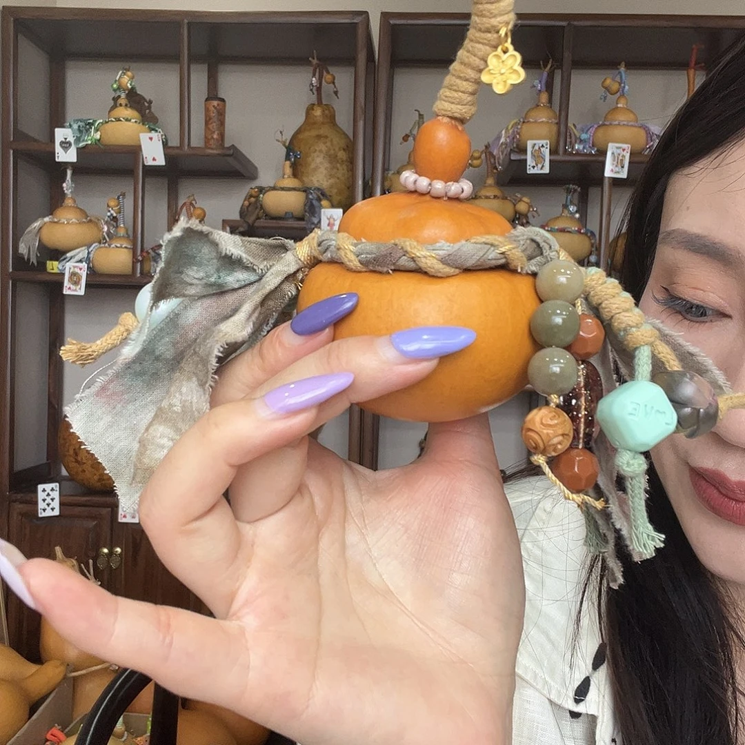 叶***蓓老皮圆元宝钱袋子葫芦