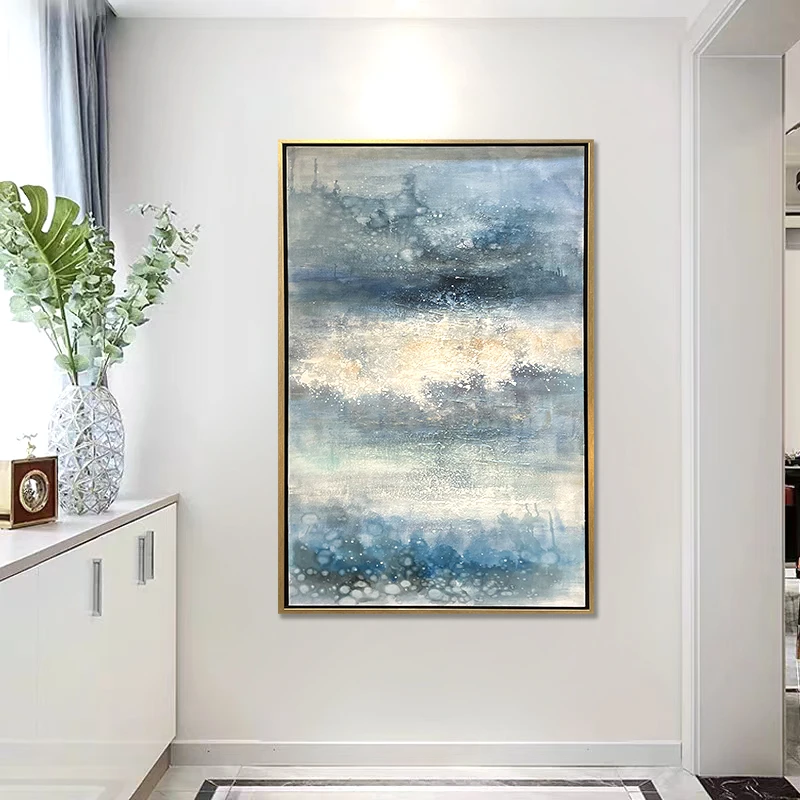 遇听抽象美式原创纯手绘油画【不包安装】【所有尺寸都属定制】