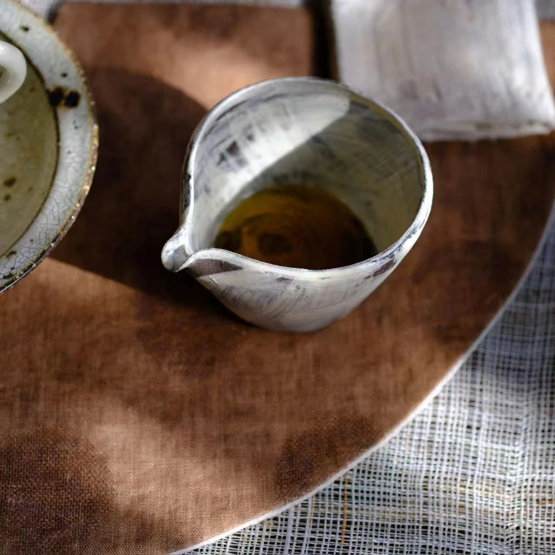 小喜宅（微微瑕）刷毛目窝口匀杯