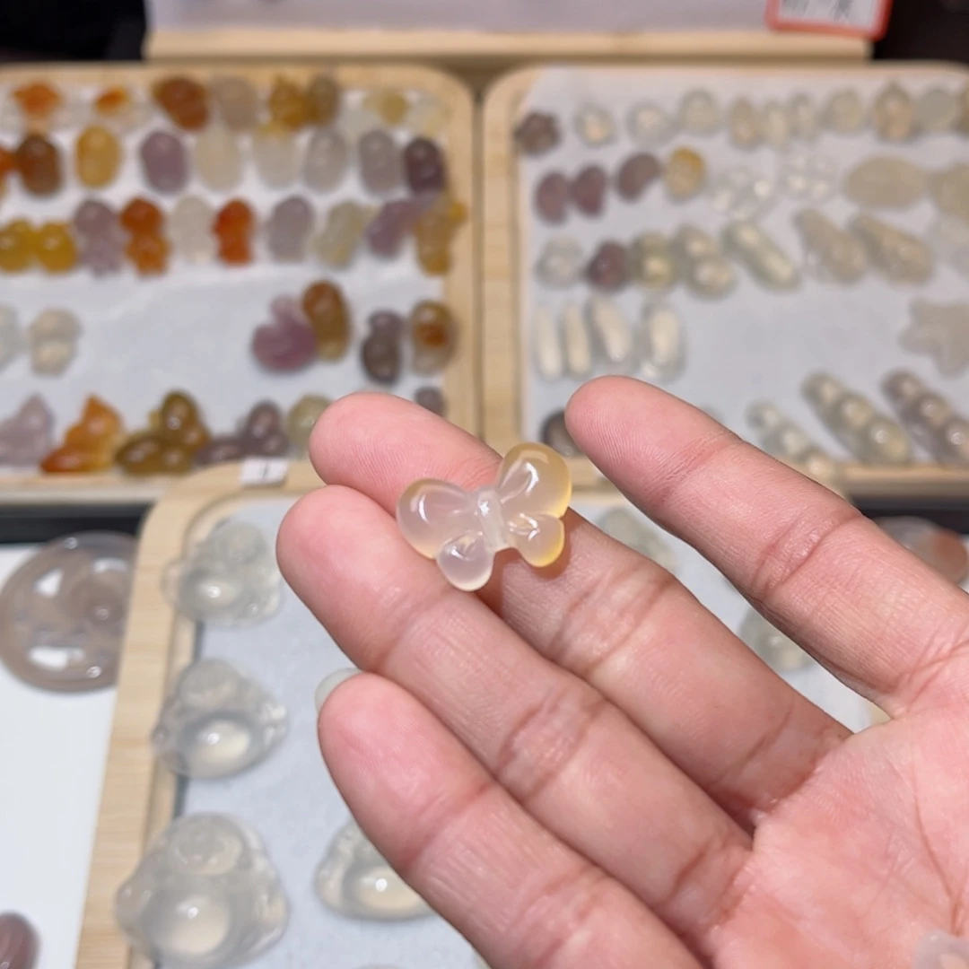 玛瑙/玉髓颈饰合金幸**孩