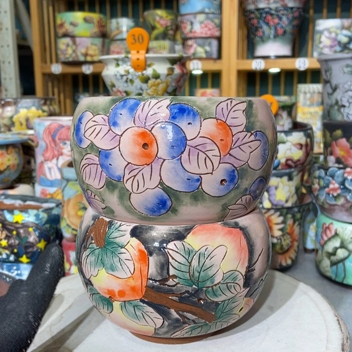 红陶景德镇艺术手绘作品