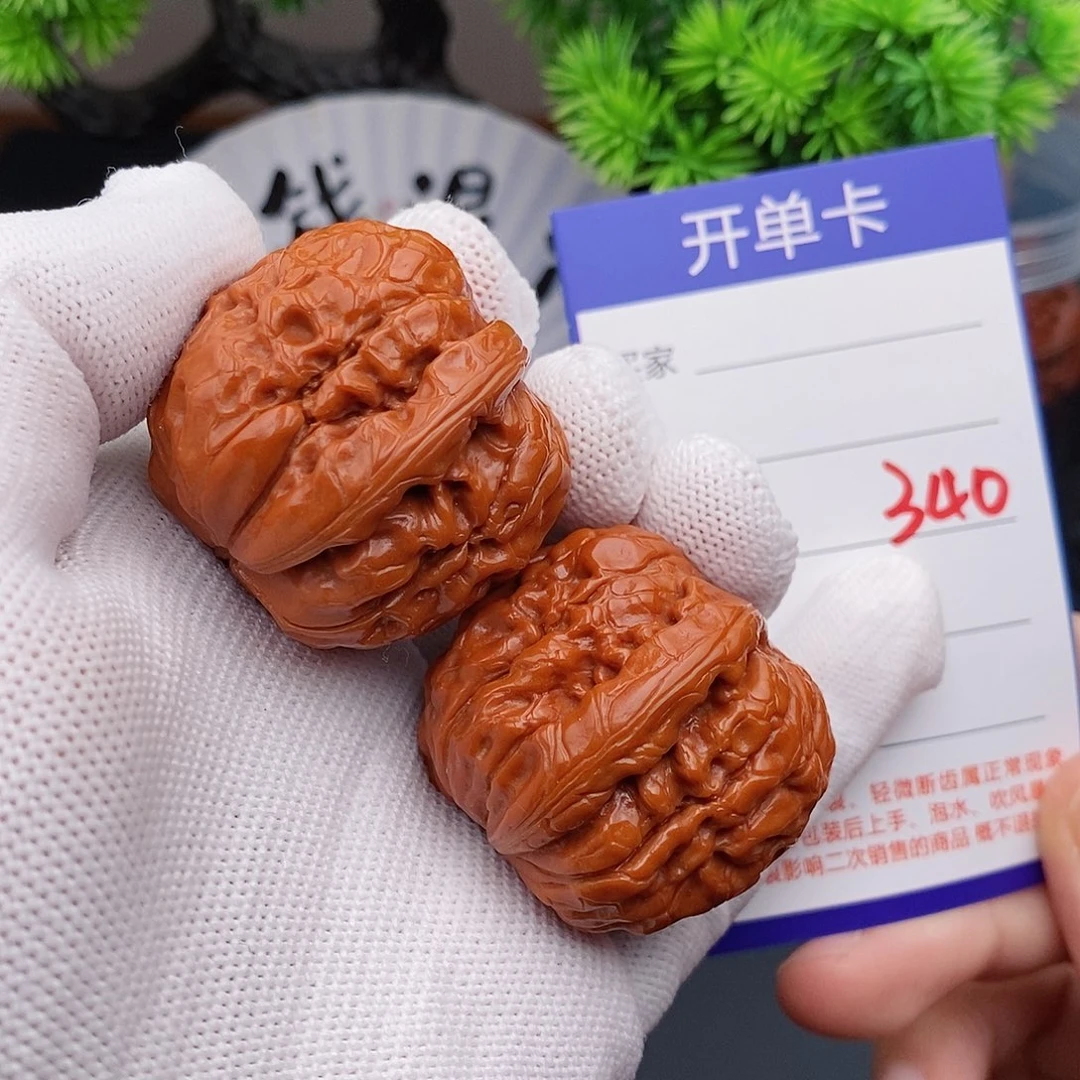文玩核桃把件36甲骨文340