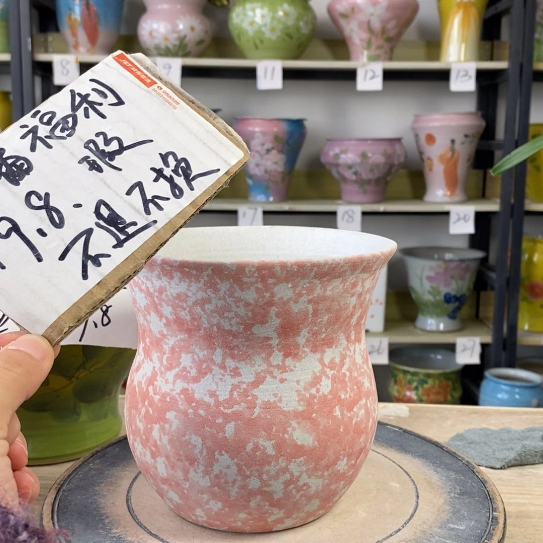 景德镇手工手绘陶瓷花盆