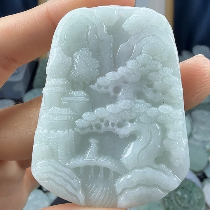 翡翠未镶嵌颈饰翡翠
