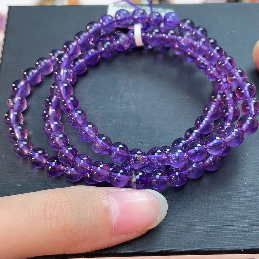 手串未镶嵌水晶紫水晶多圈zs1290 64号