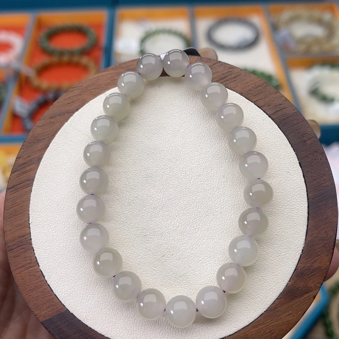 和田玉未镶嵌手串Z18卡8