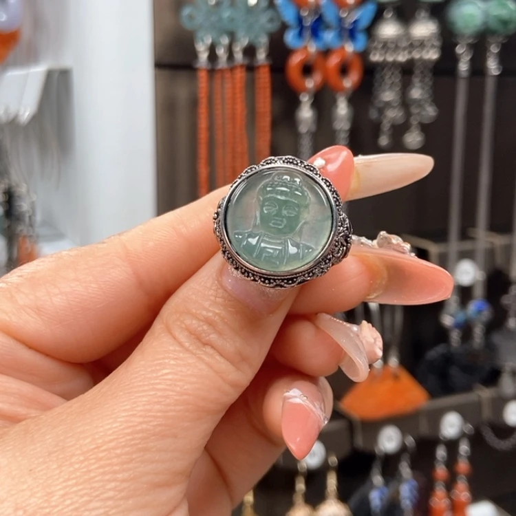 【闪购商品】翡翠耳饰未镶嵌戒指