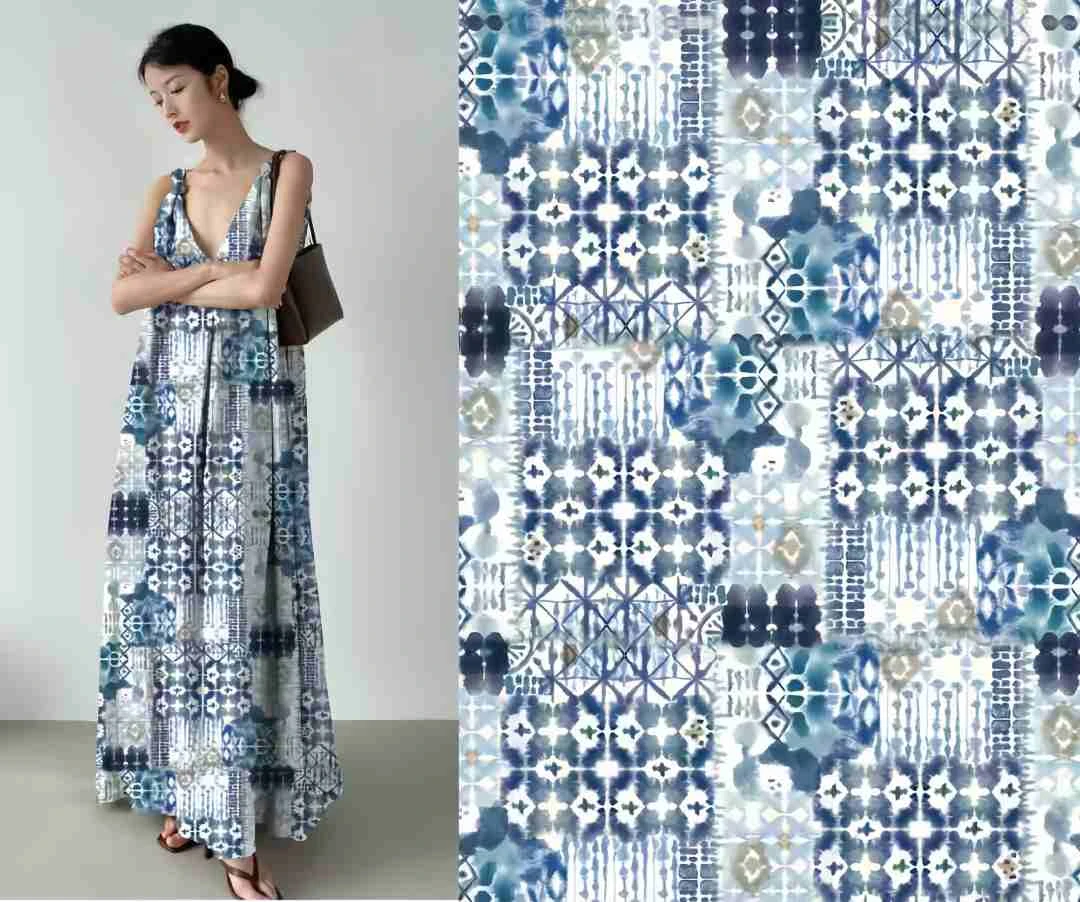 125）1.45米宽幅人造棉布料1米起拍3米包邮±5厘米裁剪产品不退不换