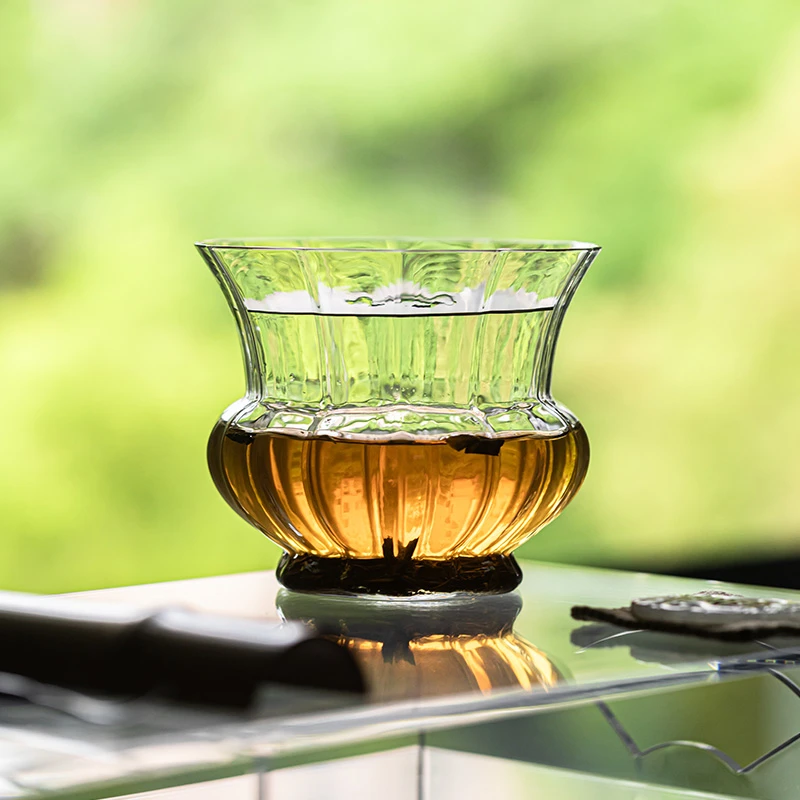 透明玻璃建水大容量水盂家用茶桌茶渣缸茶洗储水茶渣桶茶具配件
