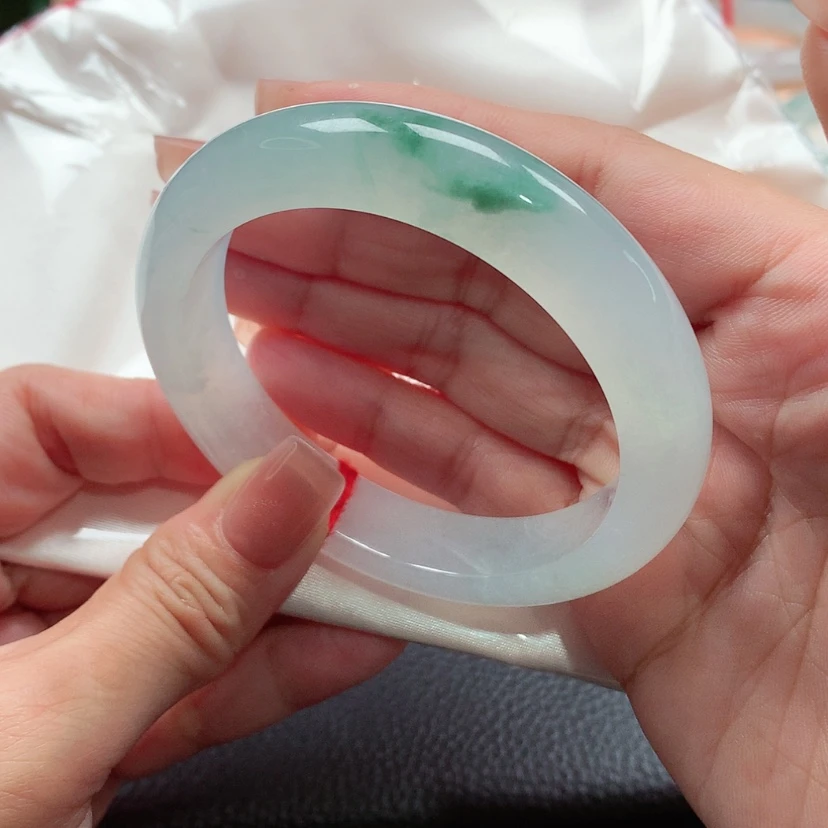 【闪购商品】未镶嵌手镯翡翠86号，天然A货翡翠手镯