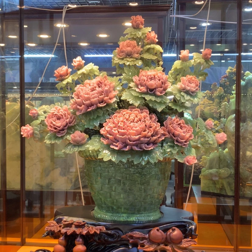 【闪购商品】蛇纹石玉未镶嵌摆件覆膜
