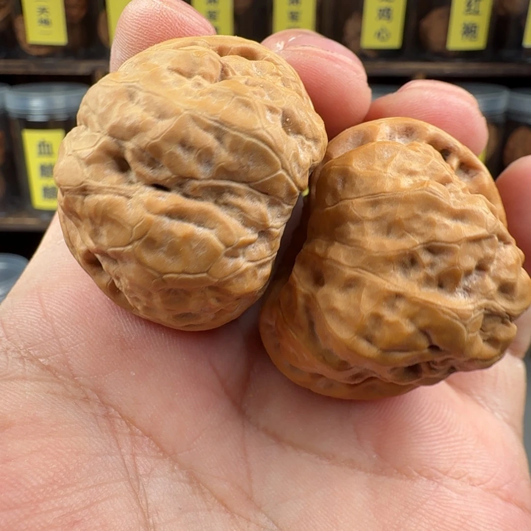 桃核把件39玉蝉核桃