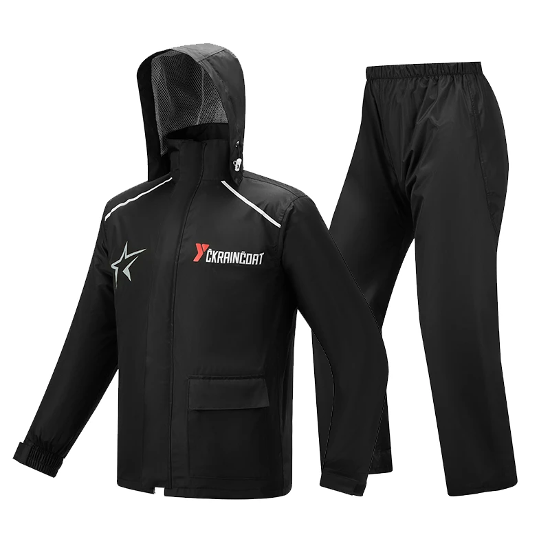 骑手雨衣套装男款全身防暴雨外卖成人分体式专用摩托车骑行雨服