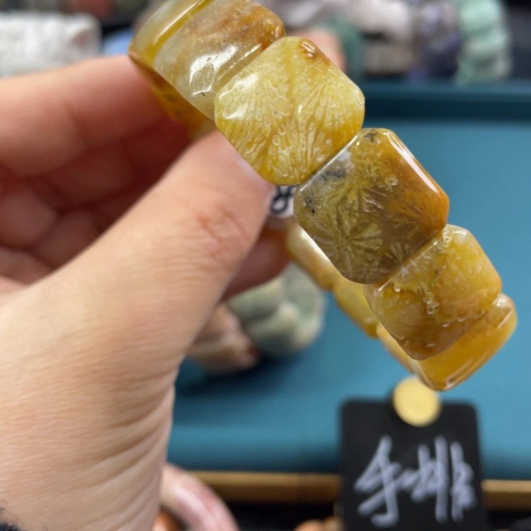 未镶嵌手镯硅化玉