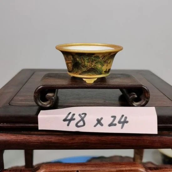 陶大德堂手工手绘釉盆