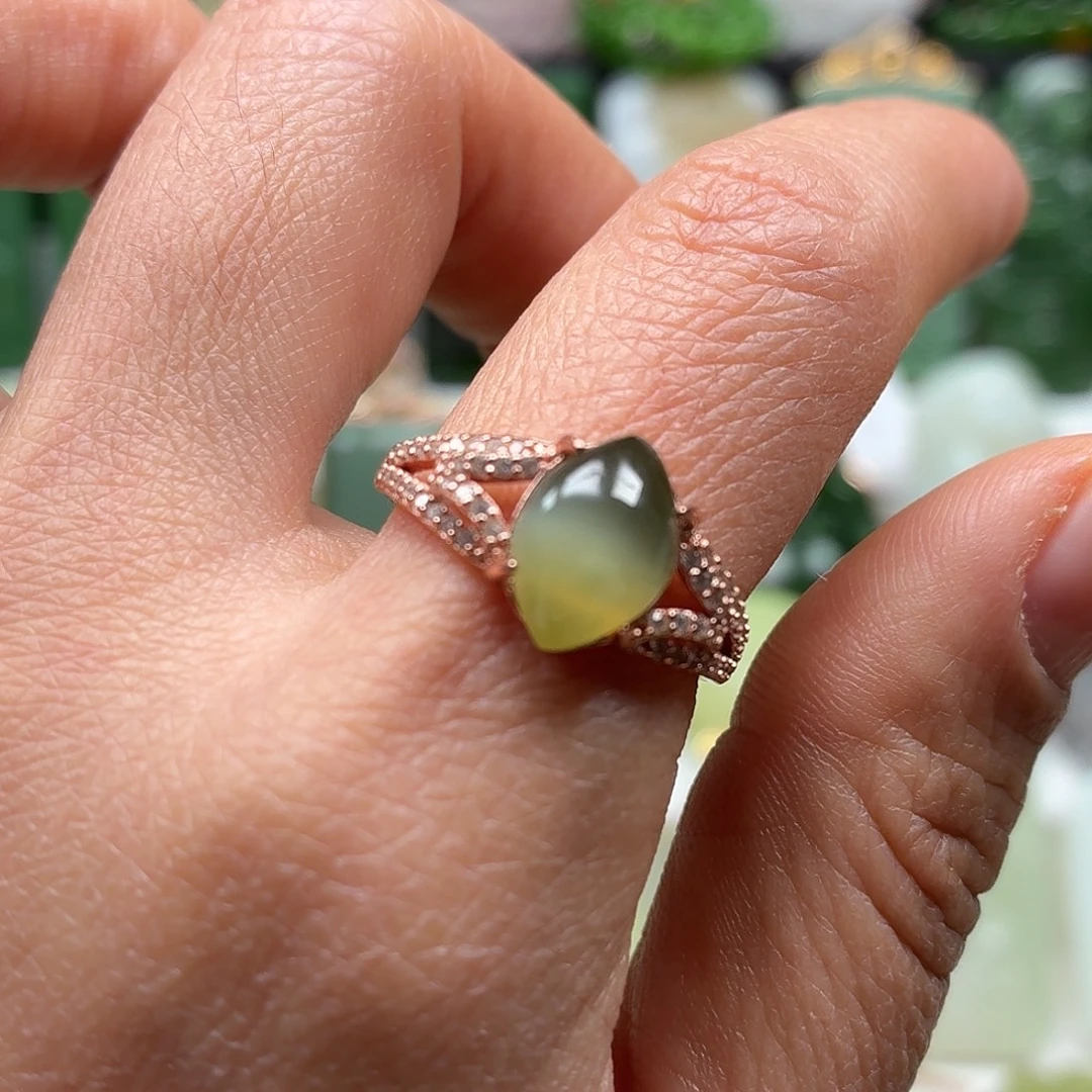 和田玉银S925镶嵌颈饰