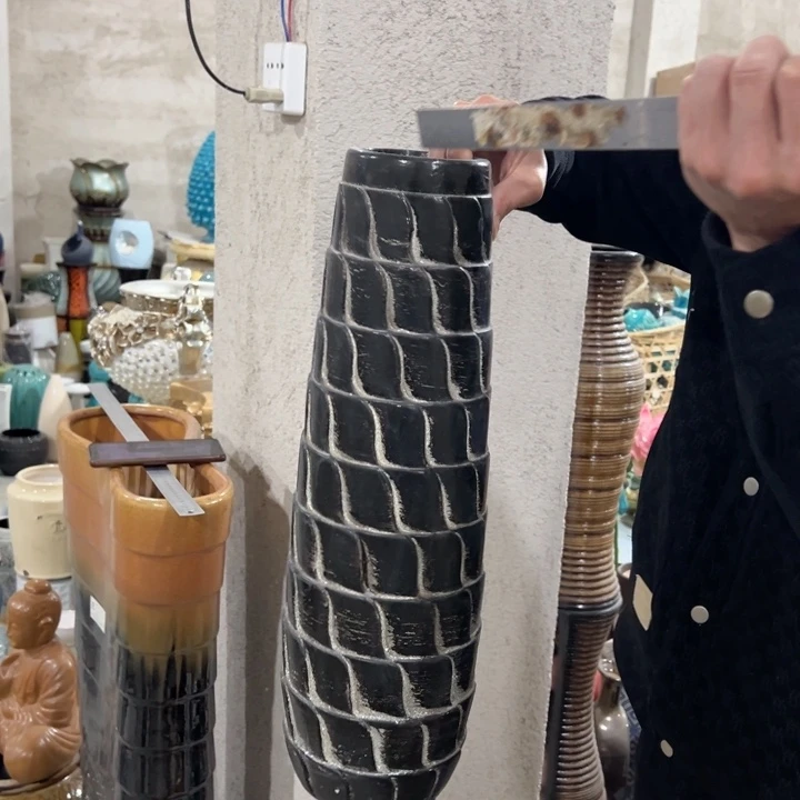 瓶高度50厘米口径8厘米微瑕捡漏低温瓷不建议水培