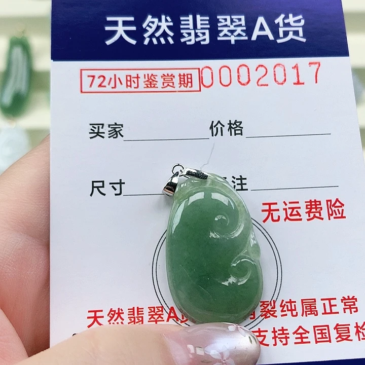 翡翠未镶嵌吊坠(不含链)吊