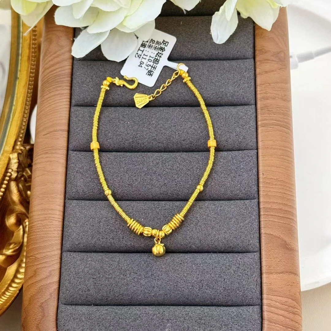 【小鹏黄金】足金999 珐琅柿柿如意手链10.97