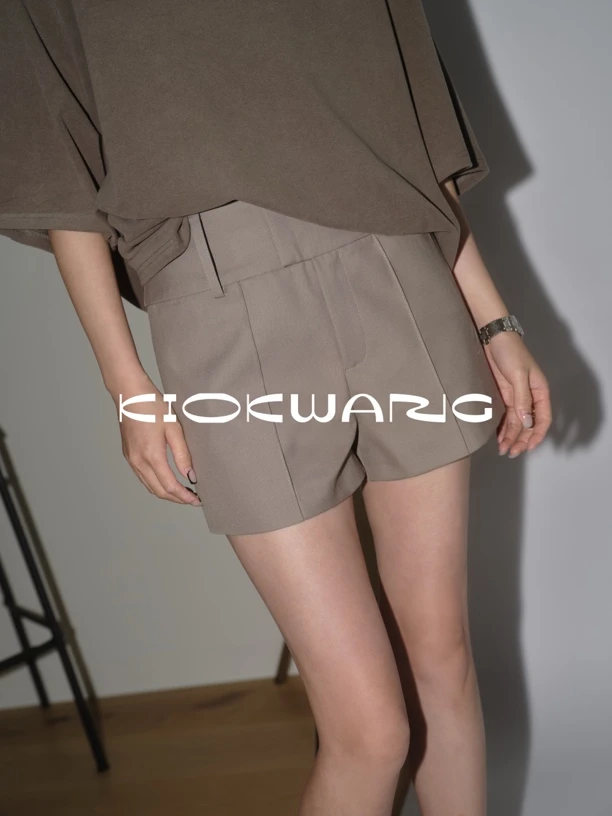 KIOKWANG//小众高级感 时尚休闲百搭含羊毛夏季新款修身短裤