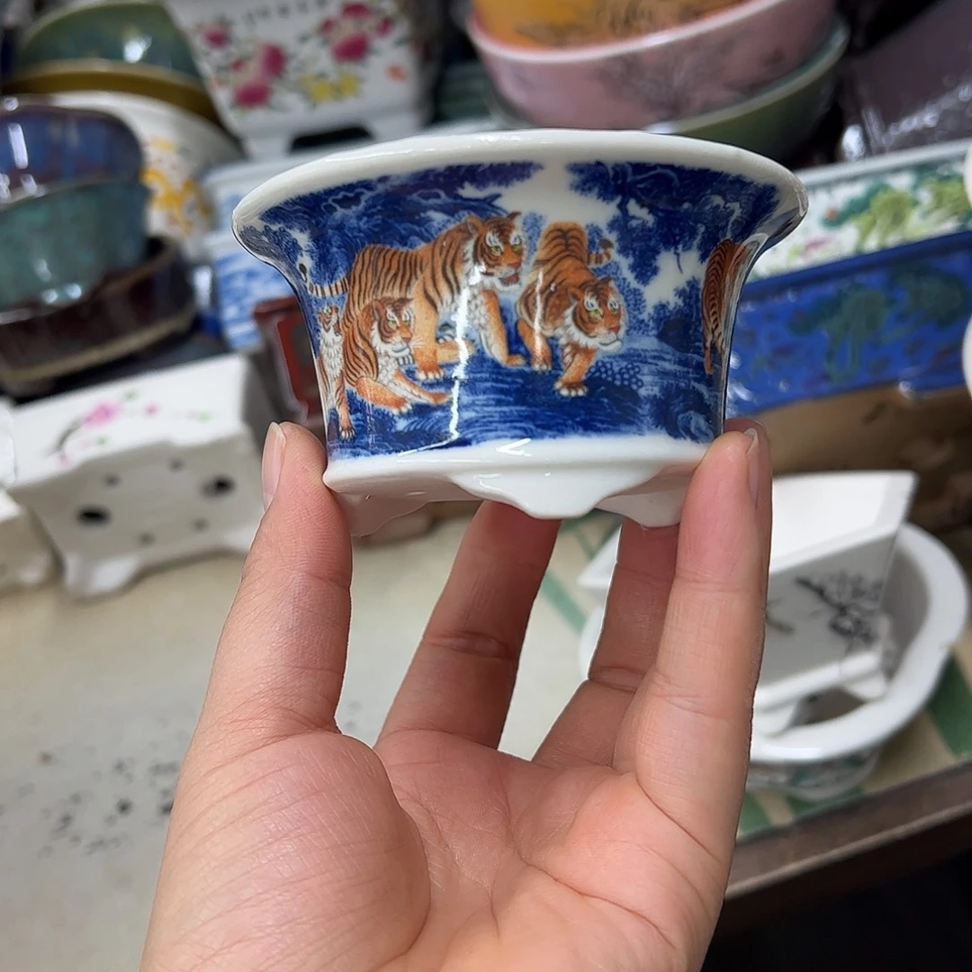 紫砂花盆286号瑕疵9.5/5cm