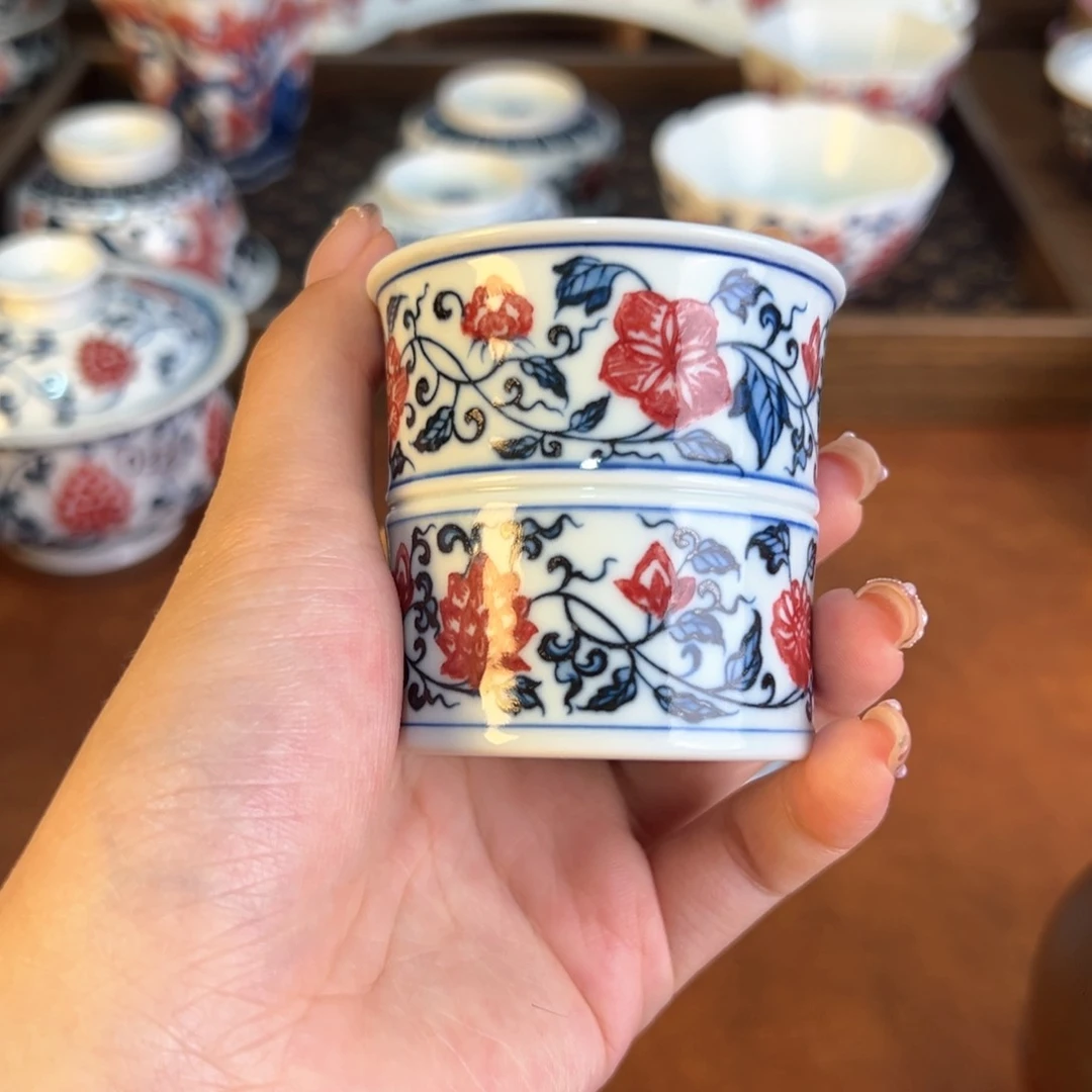 摆件景德镇茶器百宝箱手绘陶瓷