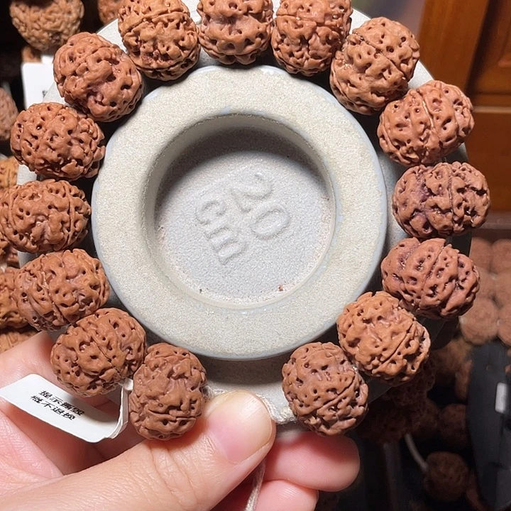 金刚菩提手串飞碟桩粗筋原皮20