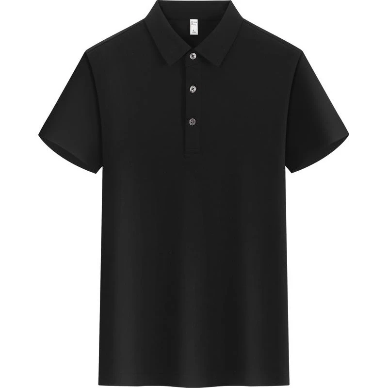 2025大码男士运动透气半袖宽松冰肤平纹索罗纳休闲夏季商务POLO衫
