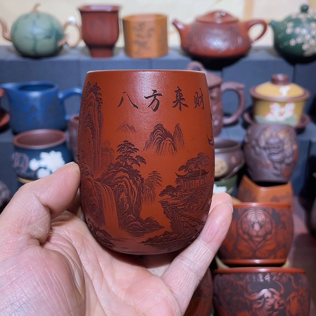 原矿紫砂手工主人杯